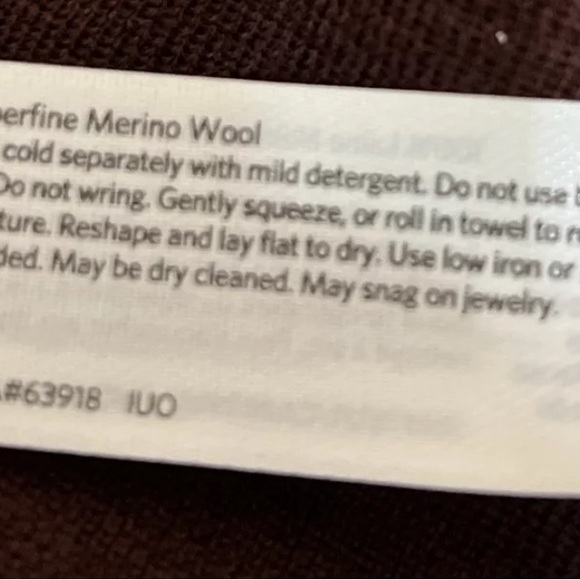 EILEEN FISHER Merino Wool Crew Neck Sleeveless Top Dark Brown Size L NWT $198 - Picture 7 of 9